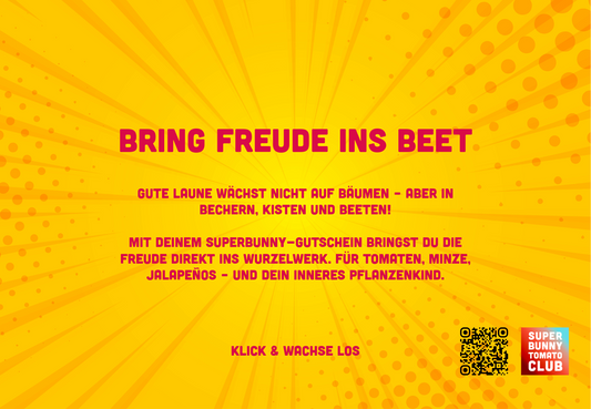 Superbunny Geschenkgutschein – Bring Freude ins Beet
