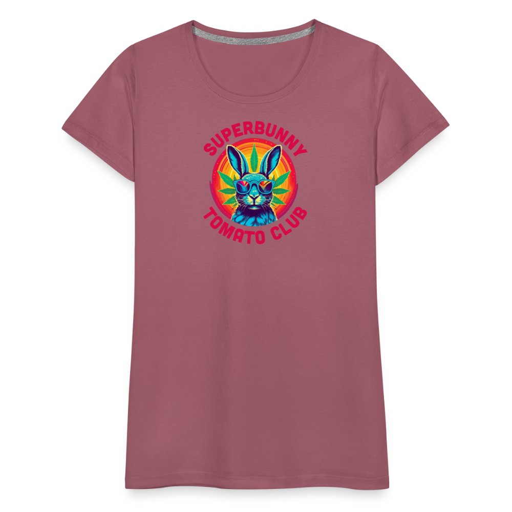 Superbunny Club Tee – für echte Pflanzköniginnen - Malve