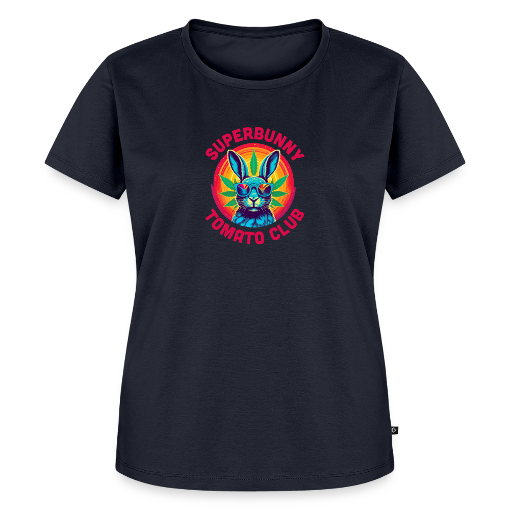 Superbunny Club Tee – für echte Pflanzköniginnen - Navy
