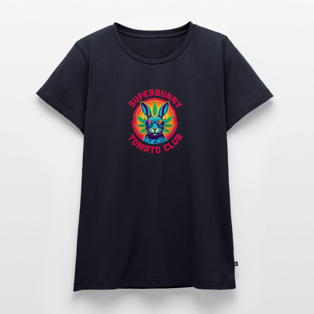Superbunny Club Tee – für echte Pflanzköniginnen - Navy