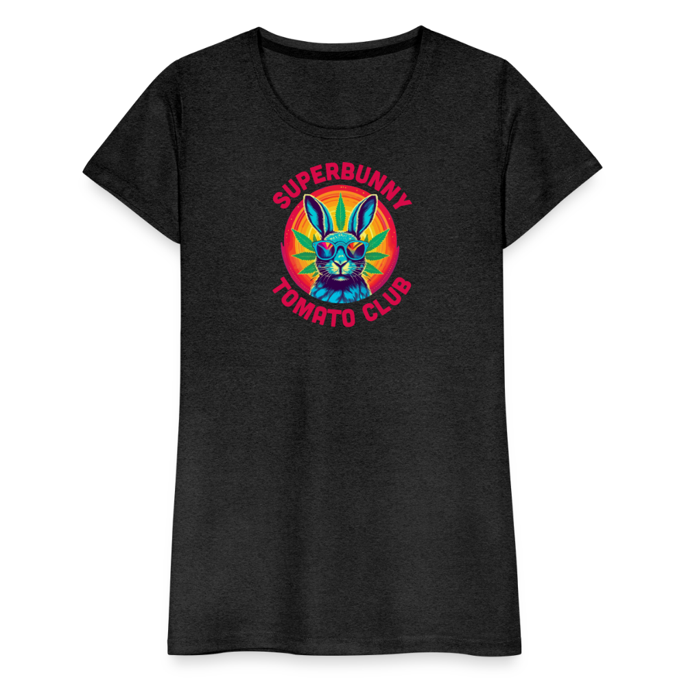 Superbunny Club Tee – für echte Pflanzköniginnen - Anthrazit