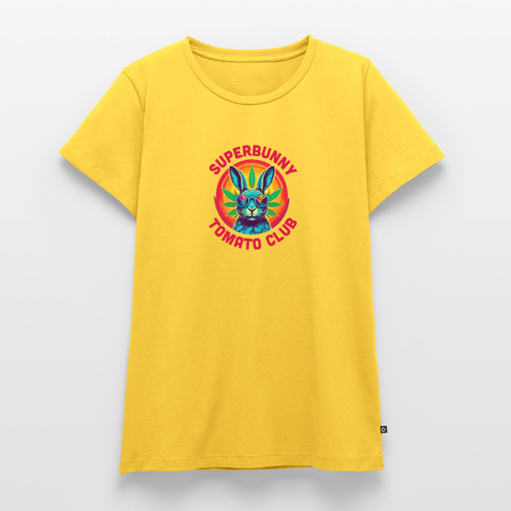 Superbunny Club Tee – für echte Pflanzköniginnen - Gelb