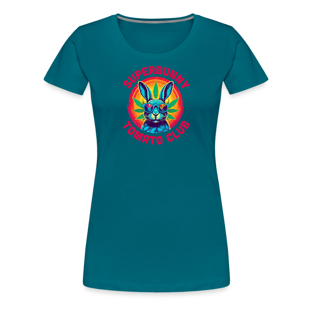 Superbunny Club Tee – für echte Pflanzköniginnen - Divablau