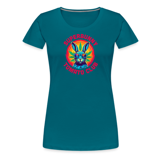 Superbunny Club Tee – für echte Pflanzköniginnen - Divablau