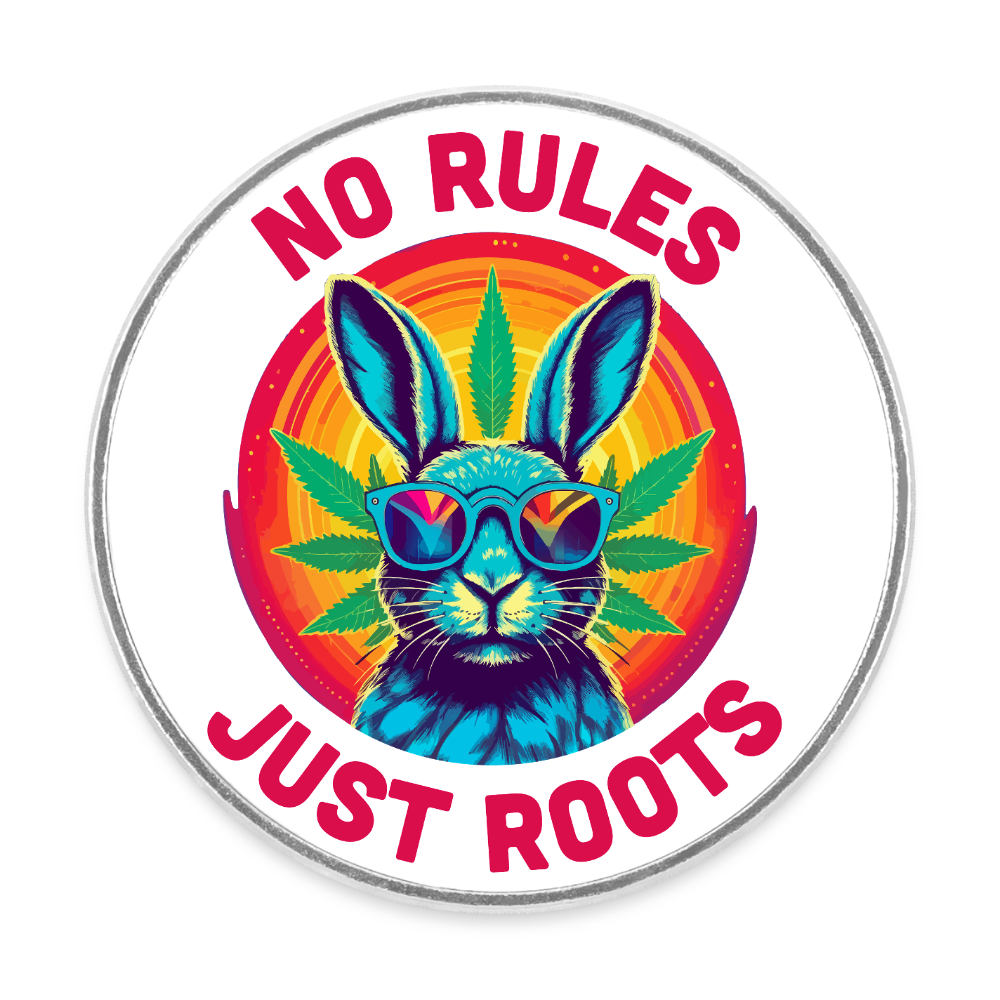 No Rules. Just Roots. – Kühlschrankmagnet - Weiß