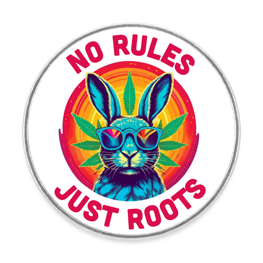 No Rules. Just Roots. – Kühlschrankmagnet - Weiß