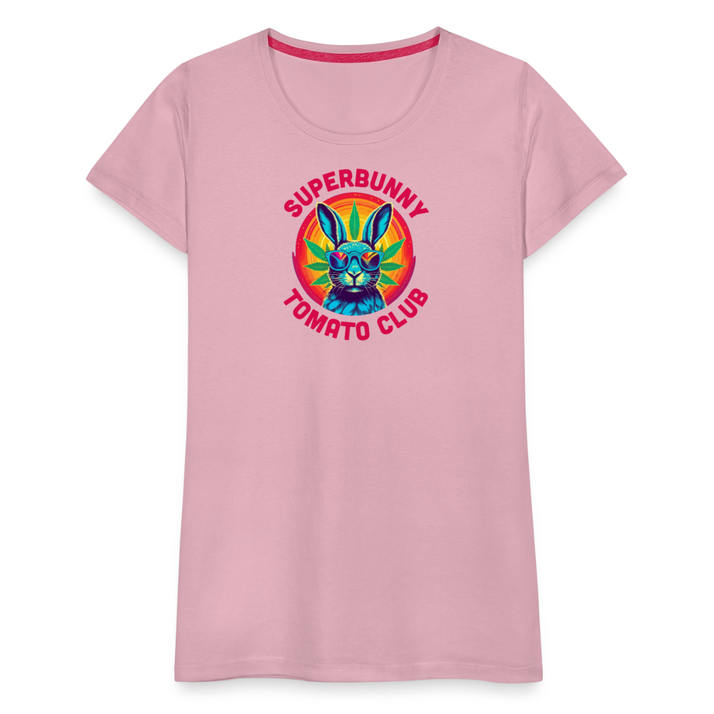 Superbunny Club Tee – für echte Pflanzköniginnen - Hellrosa