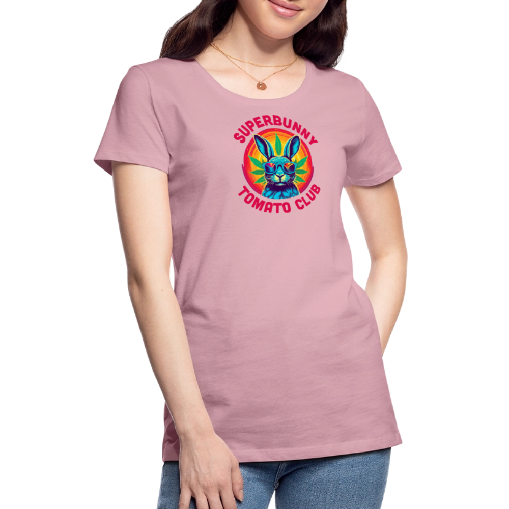 Superbunny Club Tee – für echte Pflanzköniginnen - Hellrosa