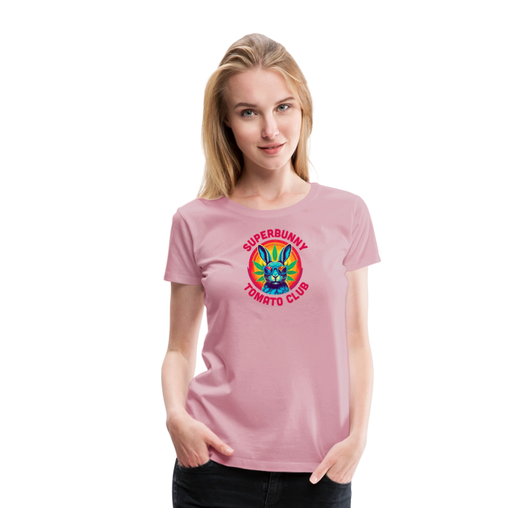Superbunny Club Tee – für echte Pflanzköniginnen - Hellrosa