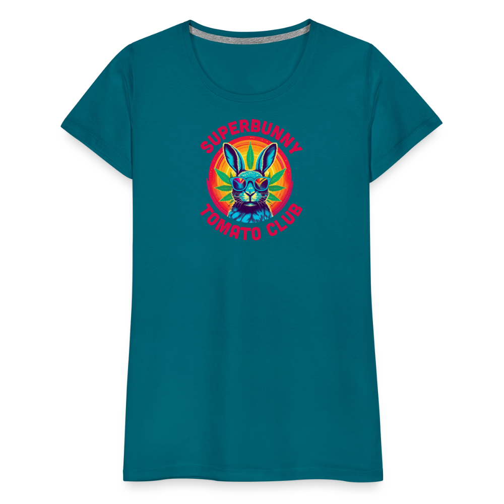 Superbunny Club Tee – für echte Pflanzköniginnen - Divablau