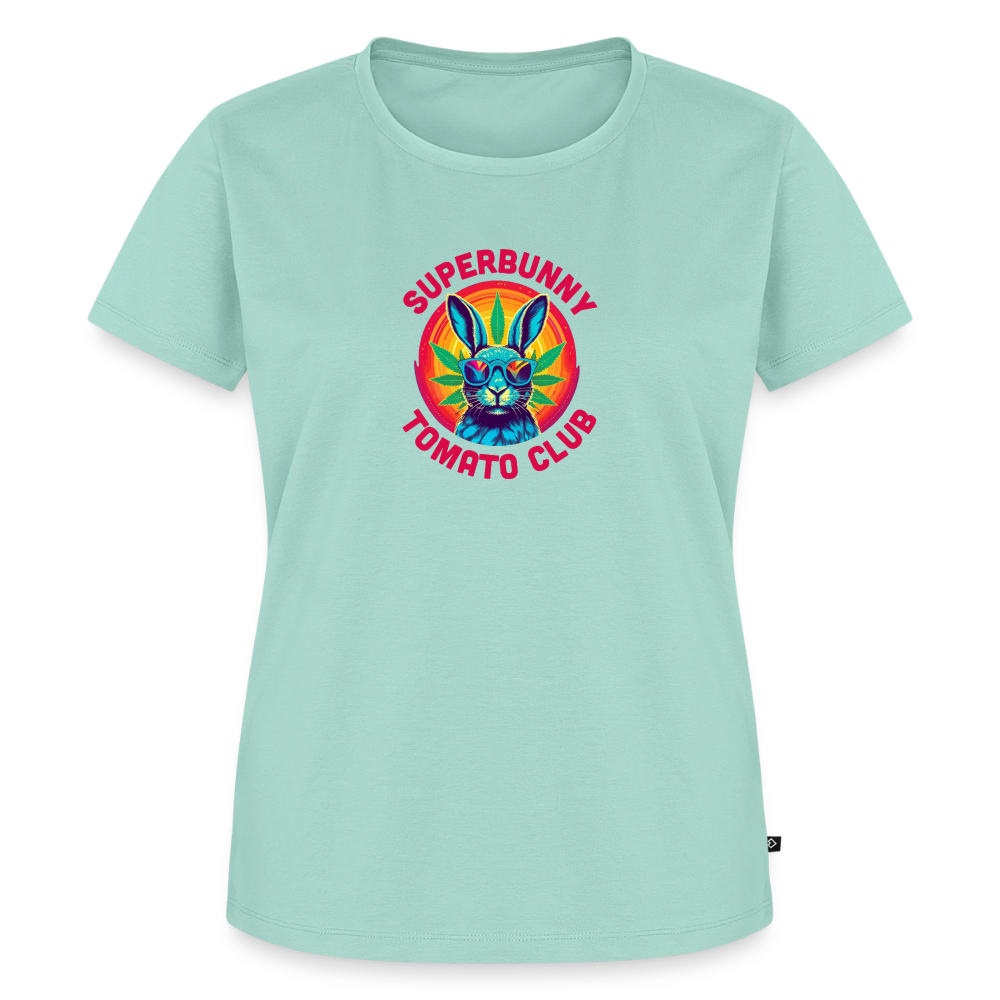 Superbunny Club Tee – für echte Pflanzköniginnen - Mint 