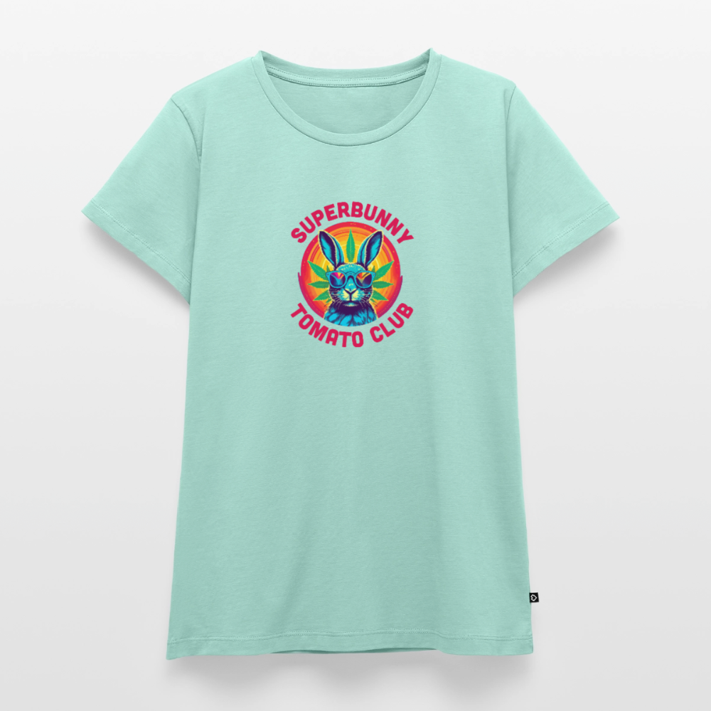 Superbunny Club Tee – für echte Pflanzköniginnen - Mint 