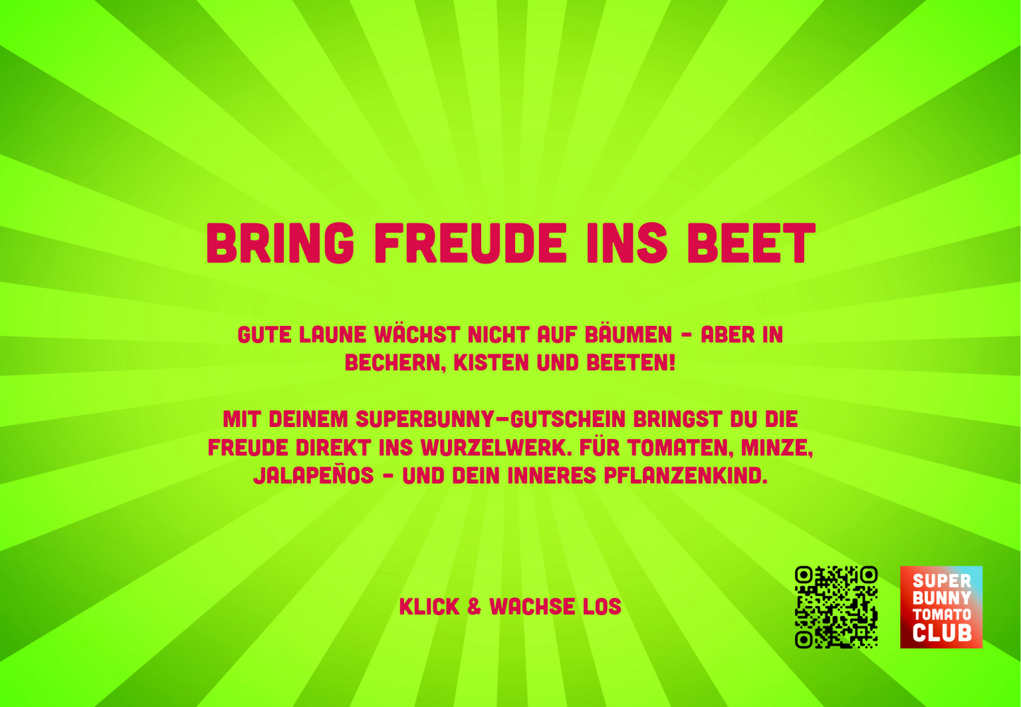 Superbunny Freude Gutschein
